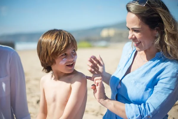 Sunscreen necessary for skincare and body skin glowing.